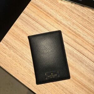 Kate Spade Textured Black Card Holder